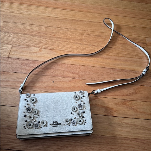 Coach Handbags - White coach floral crossbody
